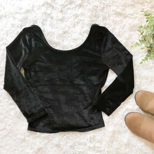 Adam Levine Velvet Crop Top